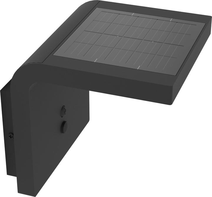 Produktbild EGLO Leuchten Wandleuchte SPIANTE Solar, 6W, Sensor, Schwarz, Dimmbar (800 lm, IP44)