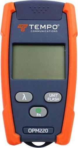 Tempo OPM220 optical level meter with light source and LED lamp