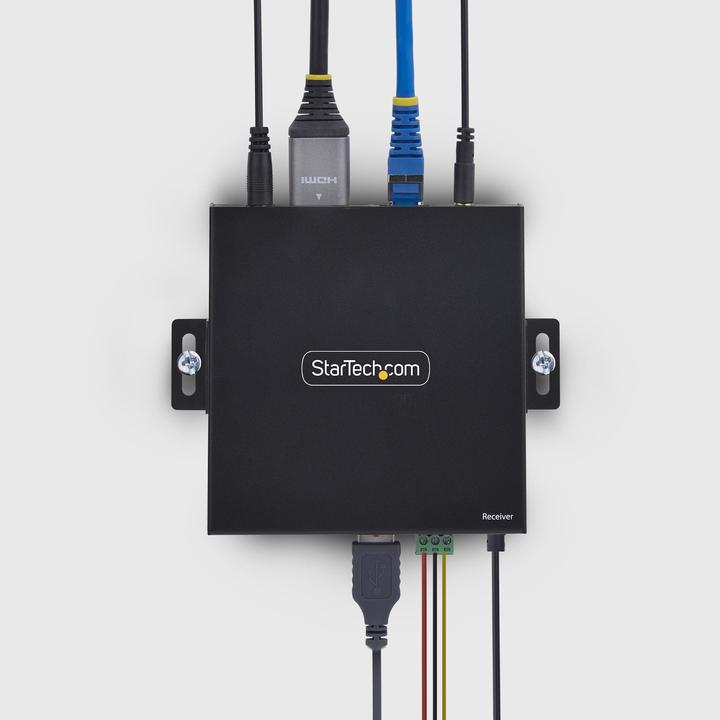 Actual product image StarTech .com IH2006-KVM-RX, Receiver, Kabelgebunden, 3840 x 2160 Pixel, 60 Hz, Schwarz, Metall