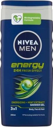 Actual product image NIVEA MEN Men Energy Shower Shampoo 250ml (250 ml)