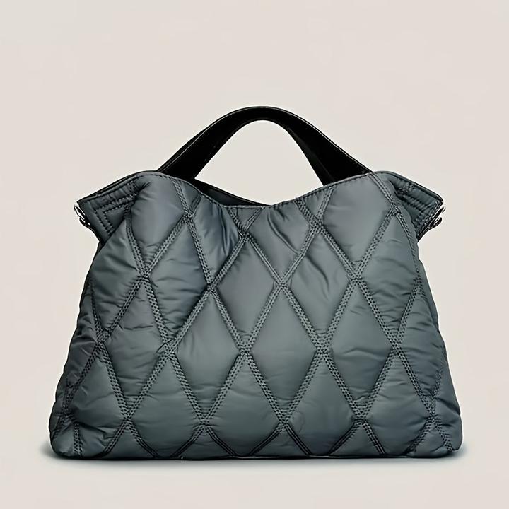 Immagine prodotto Only-Bags.Store Tote bag trapuntata in puffer di tendenza, borsa a tracolla in nylon a rombi, borsa morbida e