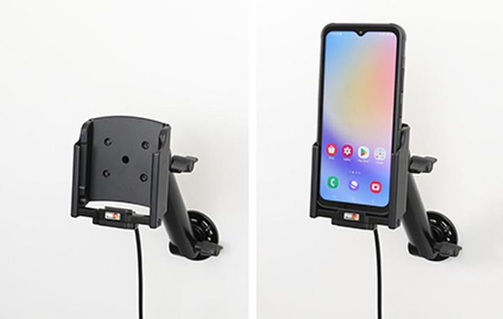 Produktbild Brodit Halter Aktiv USB, 12/24V, für SAMSUNG Galaxy XCover 7 (Ladung über Pogo-Pins)