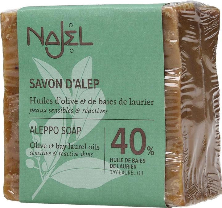Actual product image Najel Savon Alep 40 HBL (Hard soap)