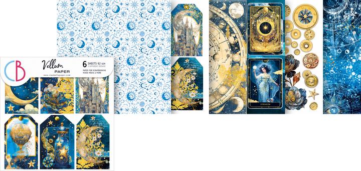 Immagine prodotto Ciao Bella Vellum Paper "Celestial", 15 x 15 cm, 6 Blatt