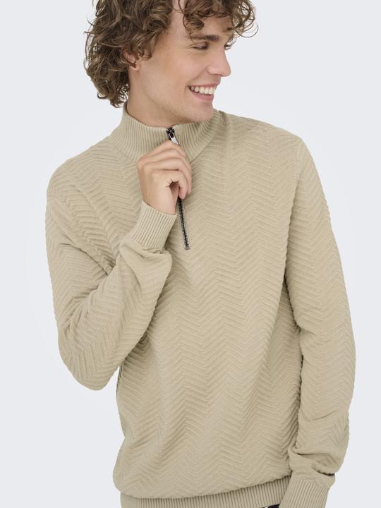Immagine prodotto Only & Sons Onsmace Reg 12 Herringbon Half Zip Knit (XXL)