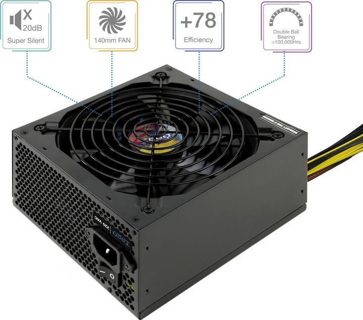 Image du produit Tooq Technology Alimentation ATX TooQ Apolo - 700W (Noir) (700 W)