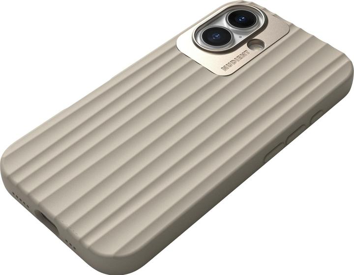 Actual product image Nudient Back Cover Bold MagSafe iPhone 16 Linen Beige (Apple iPhone 16)