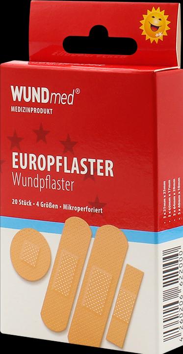 Actual product image Wundmed klebefreies Europflaster-Set mit 20 Pflaster