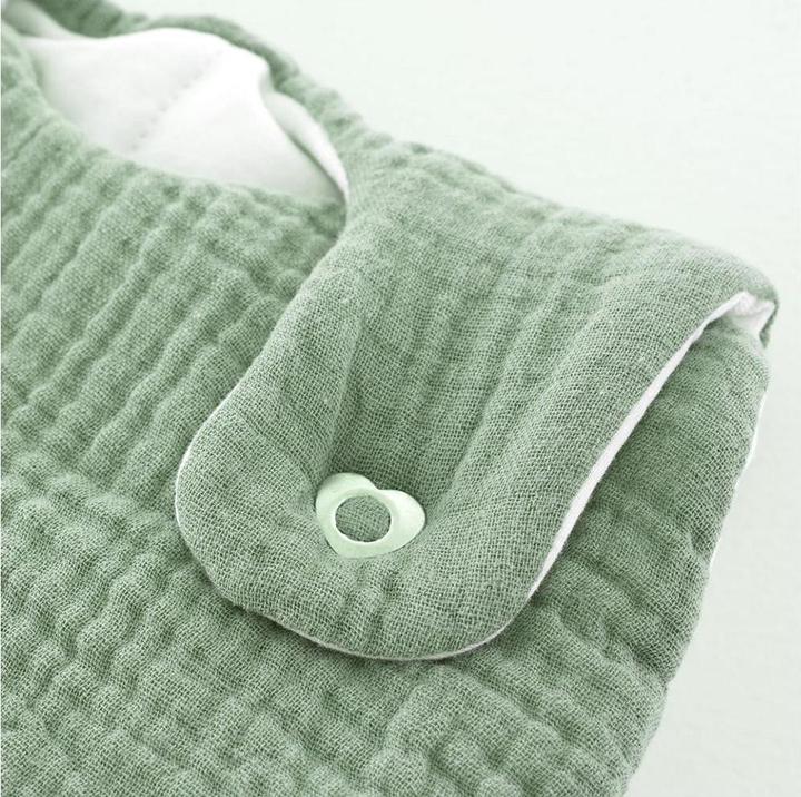 Produktbild Träumeland Schlafsack LIEBMICH Musselin salbei grün (56 cm, 2.5 TOG, Ganzjahr)
