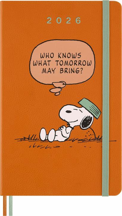 Moleskine WONK 2026 Peanuts LG Orange (13 x 21 cm, English)