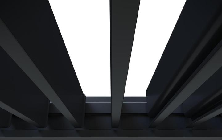 Produktbild Weide Pergola Deluxe Plus 3.6x7.2m mit Lamellendach Anthrazit (360 cm, 720 cm)