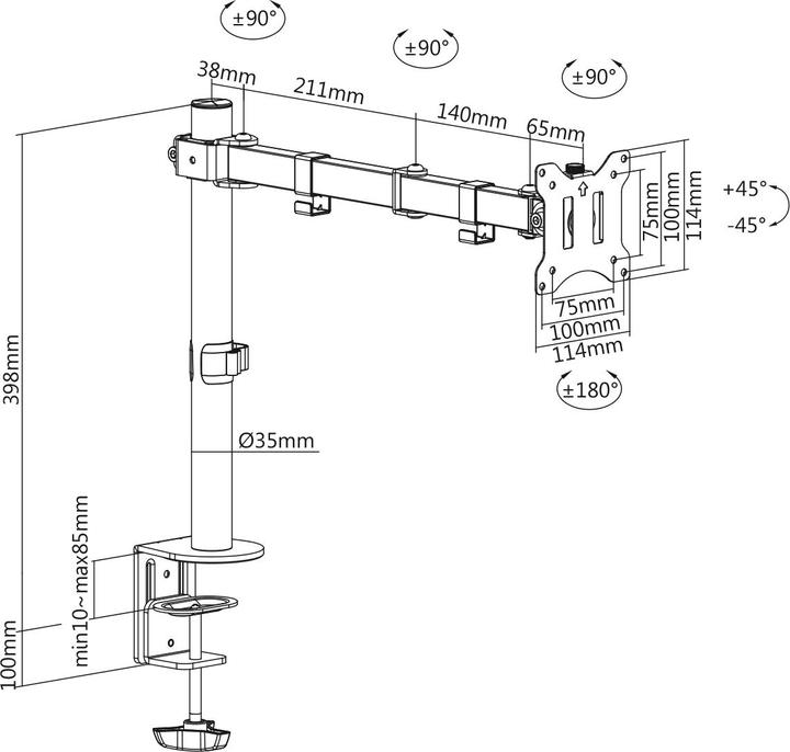 Produktbild Digitus DA-90399 (Tisch, 32")
