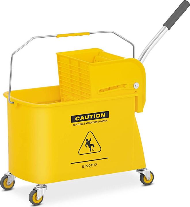 Produktbild Ulsonix Putzwagen Presse Mop Eimer Wischer Reinigungswagen Halter Hotel Reinigung 20L