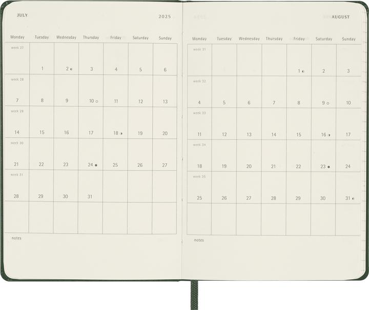 Produktbild Moleskine Tageskalender (Pocket, A6, Englisch)