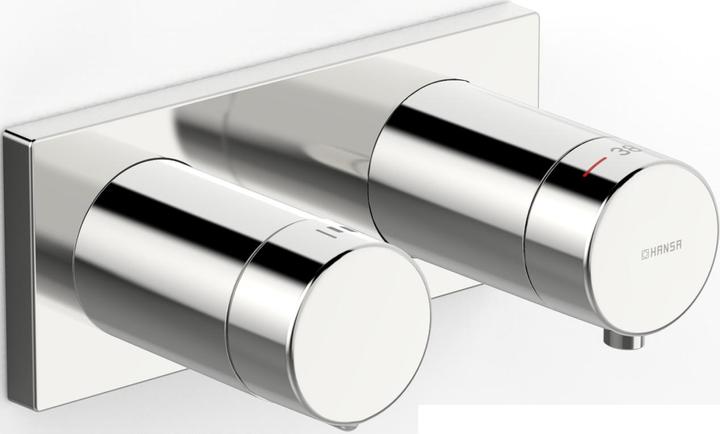 Produktbild Hansa Hansaliving Duscharmatur, Fertigmontageset, Unterputz, Rosette eckig, 44529583