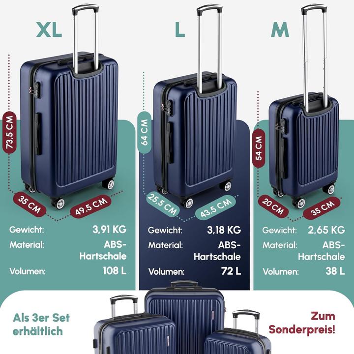 Actual product image Easy Move ABS Hartschalenkoffer (108 l, L (90 - 115l))