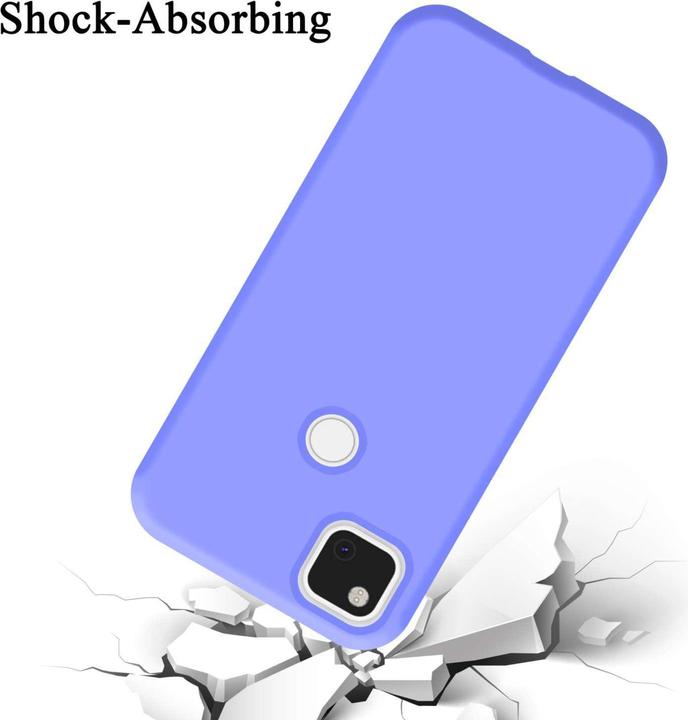 Actual product image Cadorabo Bumper Case for Google PIXEL 4A 5G TPU Liquid Silicone Cover for Google PIXEL 4A 5G (Google Pixel 4a 5G)