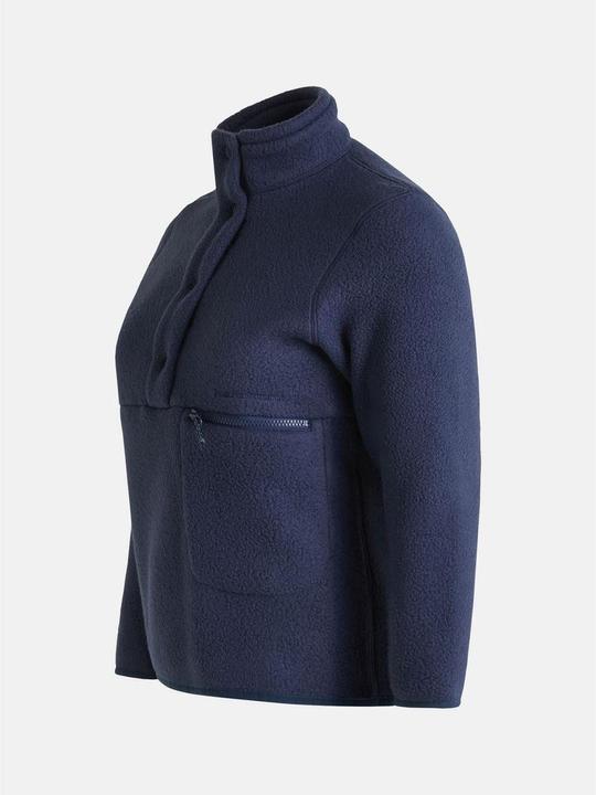 Immagine prodotto Peak Performance Fleece-Sweatshirt mit T-Ausschnitt und Druckknöpfen (M)