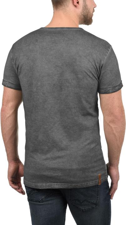 Immagine prodotto Solid Tihn T-Shirt A Maniche Corte Maglietta Da Uomo Con Collo Grandad In Cotone 100% (S)