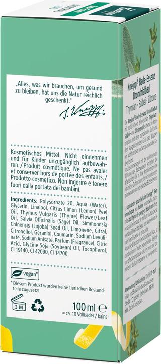 Actual product image Kneipp Concentré pour le bain Bain bronchique (100 ml, Bath oil)