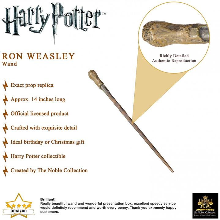Produktbild Noble Collection Harry Potter: Ron Weasley's Zauberstab