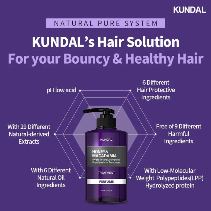 Immagine prodotto Kundal Honey and Macadamia Protein Treatment Baby Powder 500ml (500 ml)