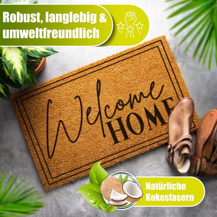 Image du produit Decovetro Paspas Welcome Home Desenli Kapı Önü Paspası 40 x 60 cm (40 x 60 cm)