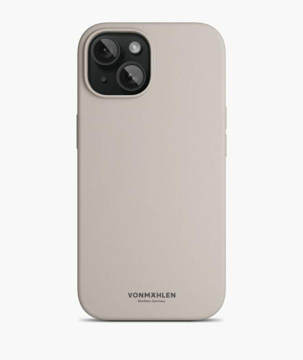 Immagine prodotto Vonmählen Custodia in silicone ecologico per iPhone 15 - Crema (Apple iPhone 15)