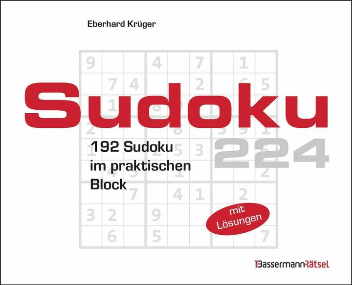 Sudoku block 224 (5 copies at €2.99 each) (German)
