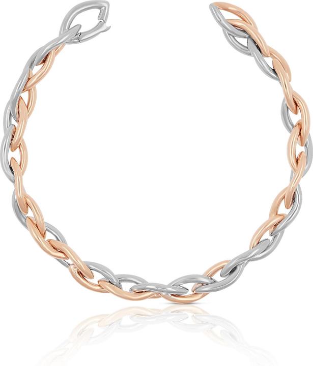 Muau Navette (20 cm, 750, Rotgold, 18K Weissgold)