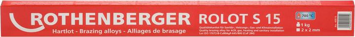 Rothenberger ROLOT S15, according to ISO 17672, 2x2x500mm, 1kg