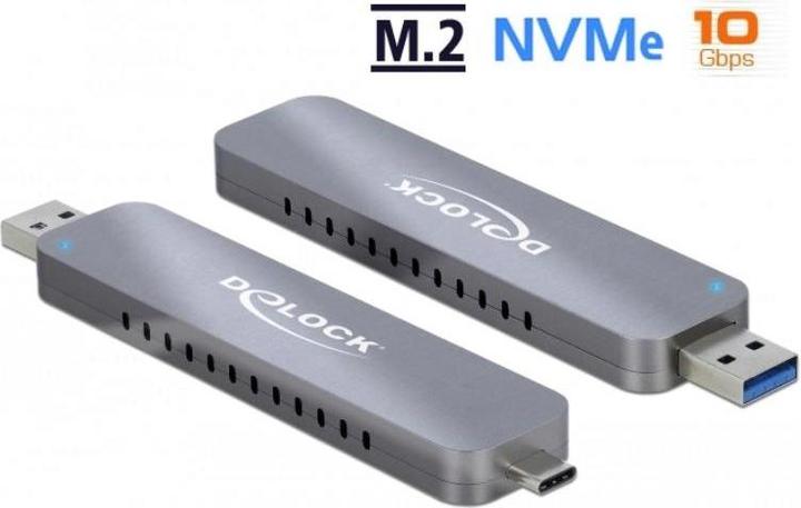 Actual product image Delock External enclosure USB-A/C - NVME M.2 SSD (M.2)