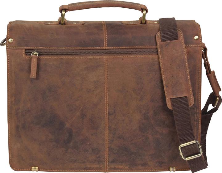 Image du produit Greenburry Porte-documents Vintage en cuir 38 cm avec 2 compartiments principaux