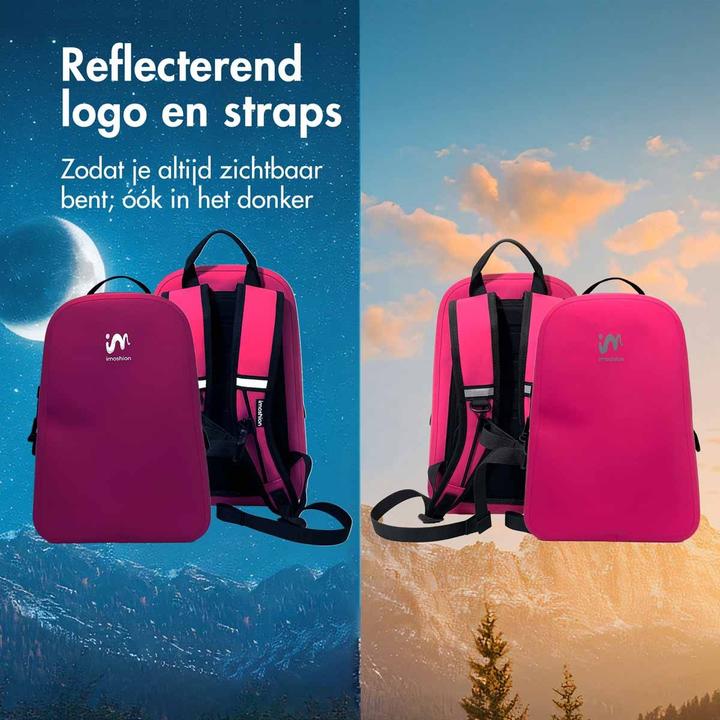 Actual product image iMoshion Air-Tight Waterdichte Rugzak - Medium - 16 L - Waterproof Rugtas - Hot Pink (16 l)