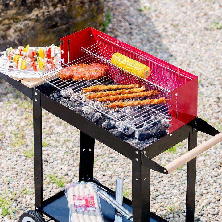 Image du produit tectake Barbecue Chariot à 2 Roues (49 cm)