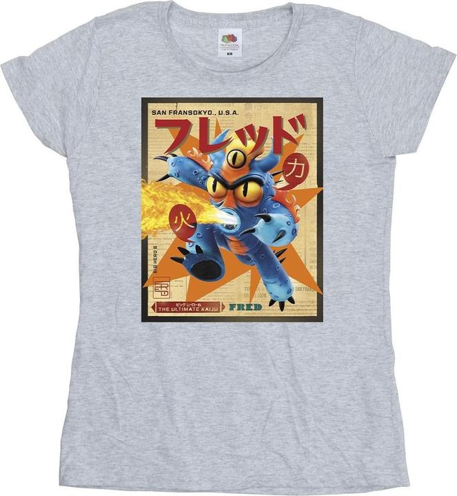 Disney Big Hero 6 Baymax Fred Newspaper TShirt (L)