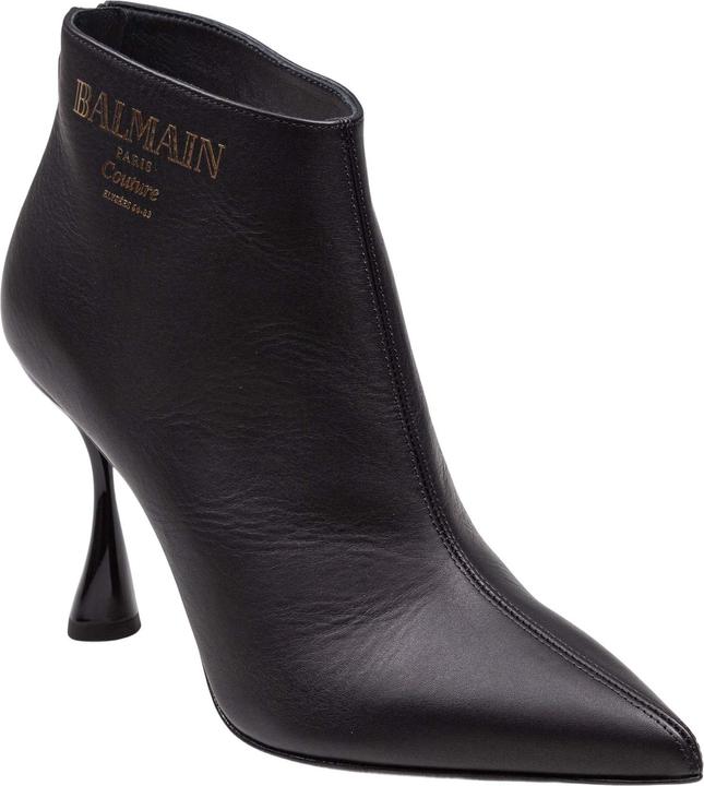 Produktbild Balmain black leather ankle boot (39)