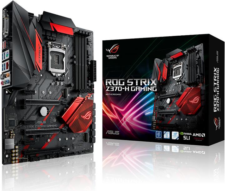 Actual product image ASUS Rog Strix Z370-H Gaming (LGA 1151, Intel Z370, ATX)