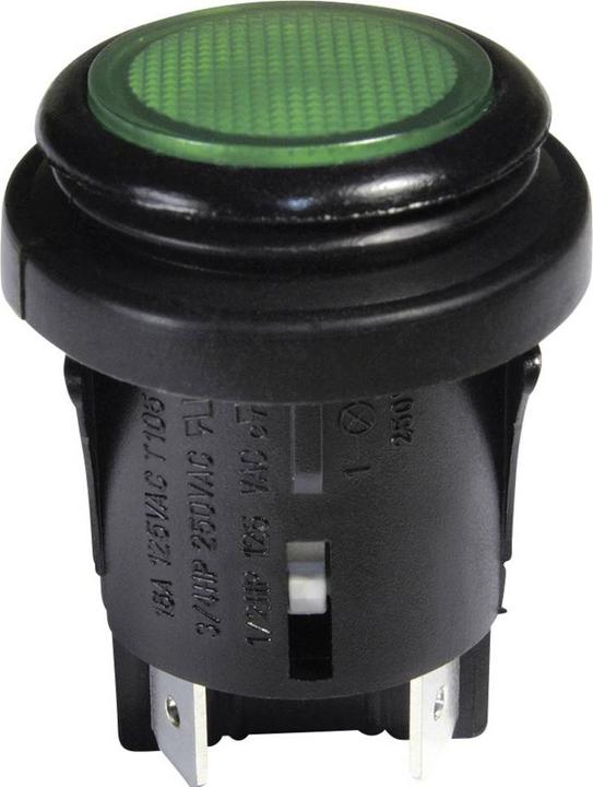 interBär Druckschalter 250 V/AC 16 A 2 x Aus/(Ein) IP65 tastend 1 St.