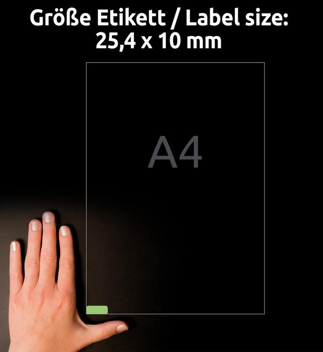 Actual product image Avery Organizational labels green