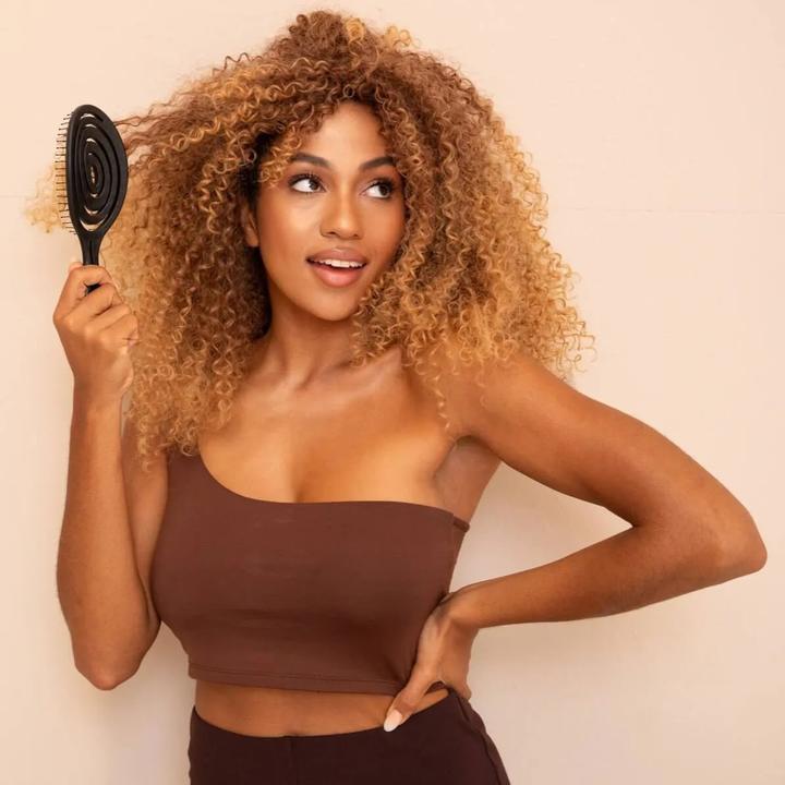 Immagine prodotto VBEAUTY Capelli - Spazzola di paglia BIO Detangler Dimensione da Viaggio Nero