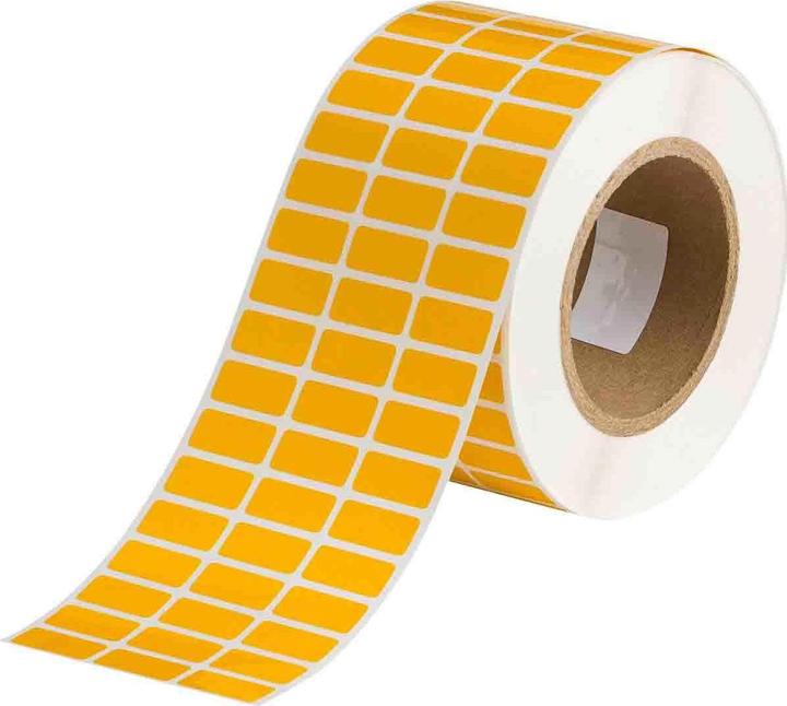 Brady THT-5-423-10-YL, Polyester, Gelb, 25.40 x 12.70 mm, permanent, 3-bahnig (10000 E.)