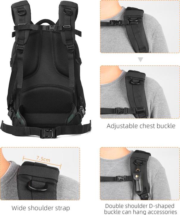 Immagine prodotto K&F Concept Zaino 23L Nature Wander 06 (mimetico) (Borsa a tracolla per fotocamera, 23 l)