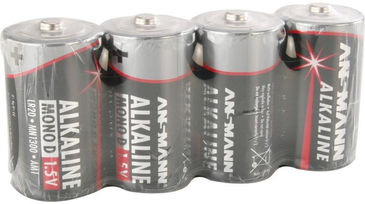Produktbild Ansmann Mono (D)-Batterie Alkali-Manga (4 Stk., D, 1300 mAh)