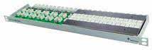 Actual product image Telegärtner 48.30cm (19") connection module,Cat.7 raw cable, 12-way, 1/2 U (Plastic cable ties, 483 mm, 1 pcs.)