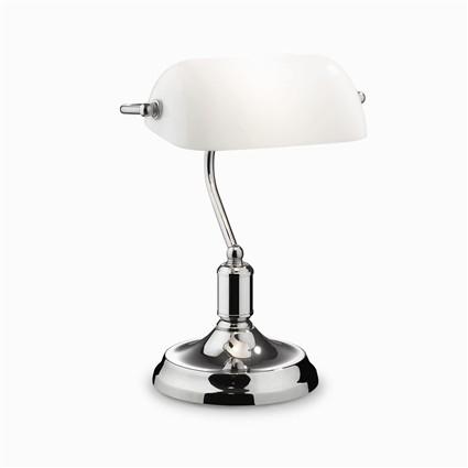 Actual product image Ideal lux LAWYER table lamp E27 ⌀260mm chrome 045047 (E27)