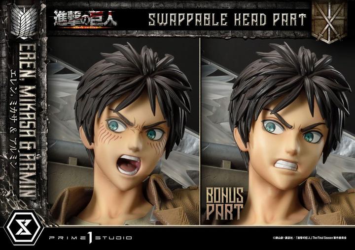 Produktbild Prime 1 Studio Attack on Titan Ultimate Premium Masterline Statue Eren, Mikasa, & Armin Deluxe Bonus Version 72 cm