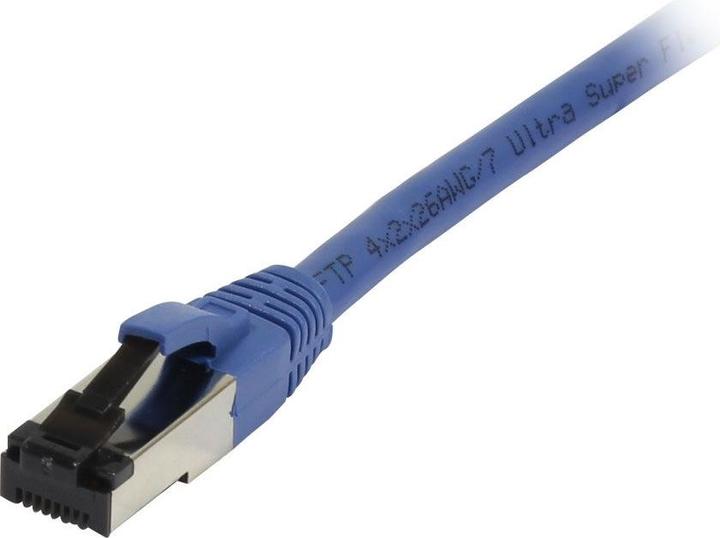 Produktbild Synergy 21 Patchkabel RJ45, CAT8.1 2000Mhz, 0,25m, blau, S-STP(S/FTP), TPE(Ultra SuperFlex), AWG26 (S/FTP, CAT8.1, 0.25 m)