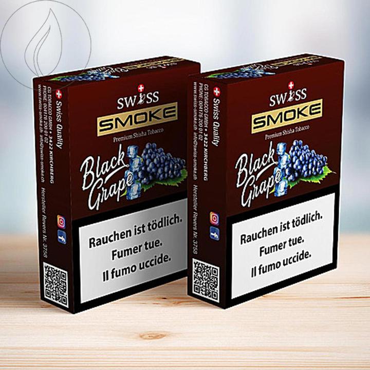 Immagine prodotto Swiss Smoke Tabacco per shisha Black Grape 100g (Grappolo d'uva)