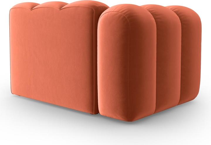 Actual product image Micadoni Velvet Modul Left, "Lupine", 1 Seat, 115x95x70Made in Europe (2 person sofa, 3-seater, 4-seater)
